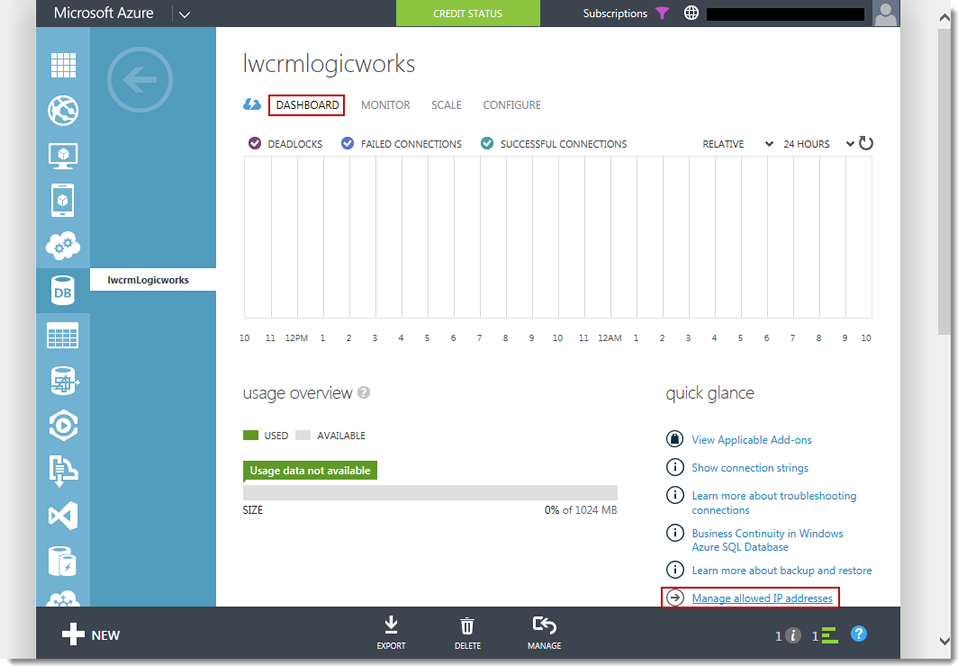 azureDatabaseDashboardAddIPs